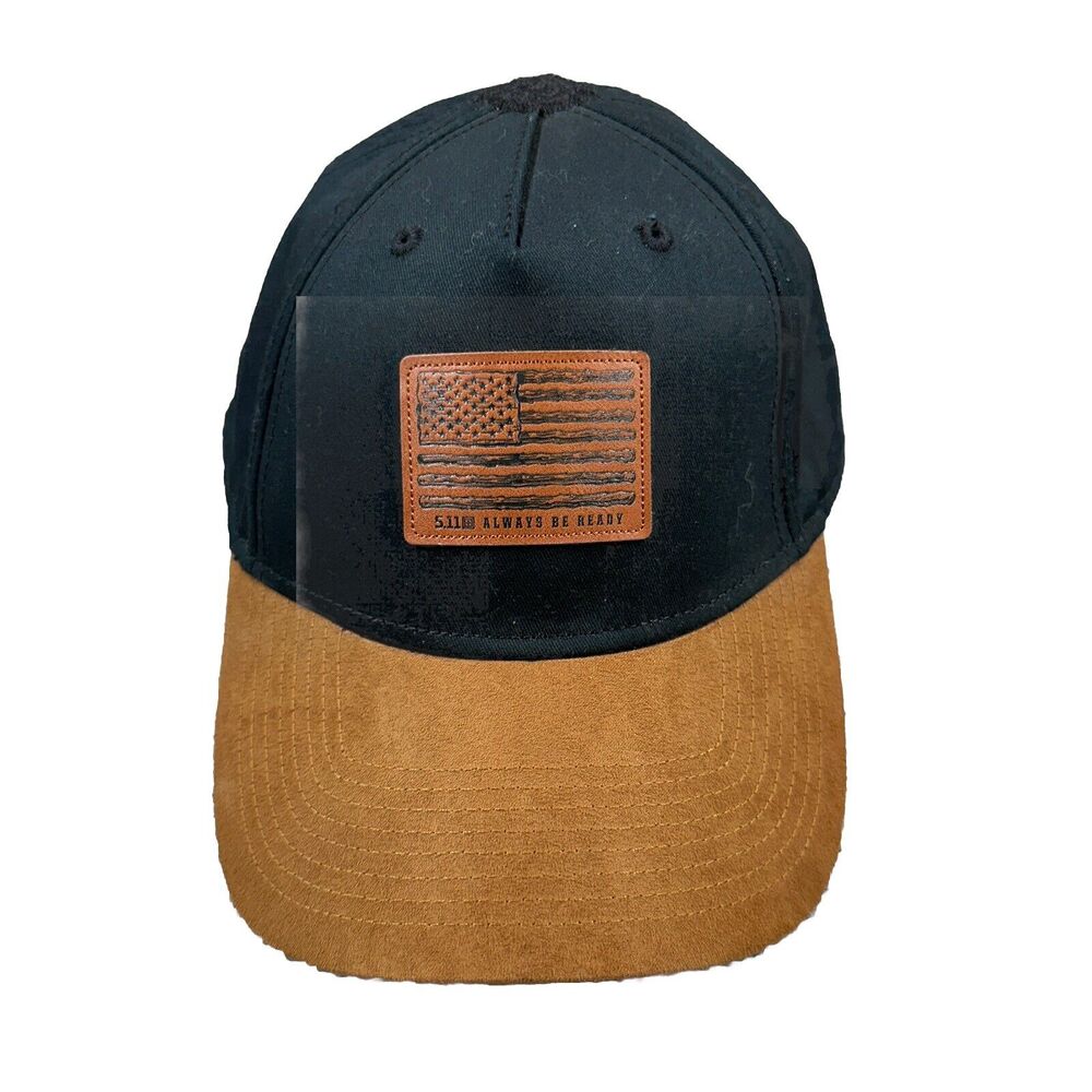 5.11 Tactical Snapback Hat American Flag Branch Black Brown One Size Hunting